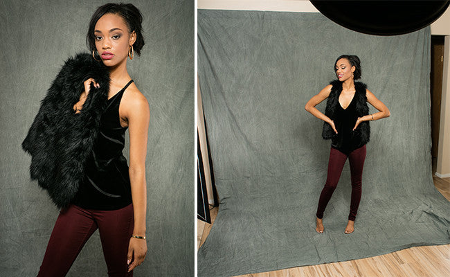 Savage Light Gray Washed Muslin Backdrop