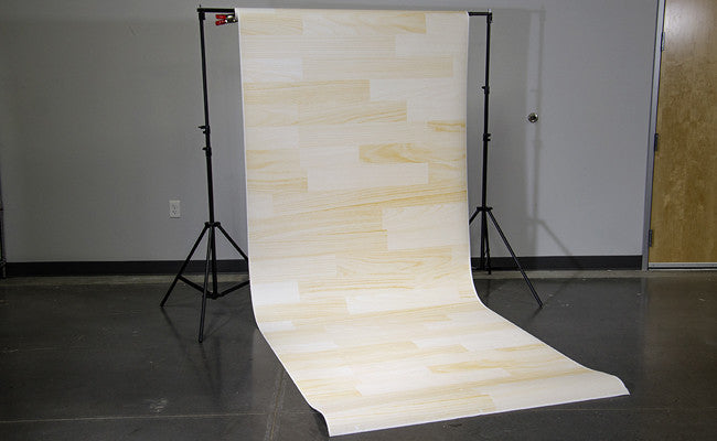 Savage Pale Washed Wood Printed Background Paper