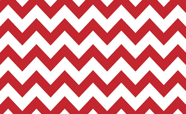 Savage Red & White Chevron Printed Background Paper