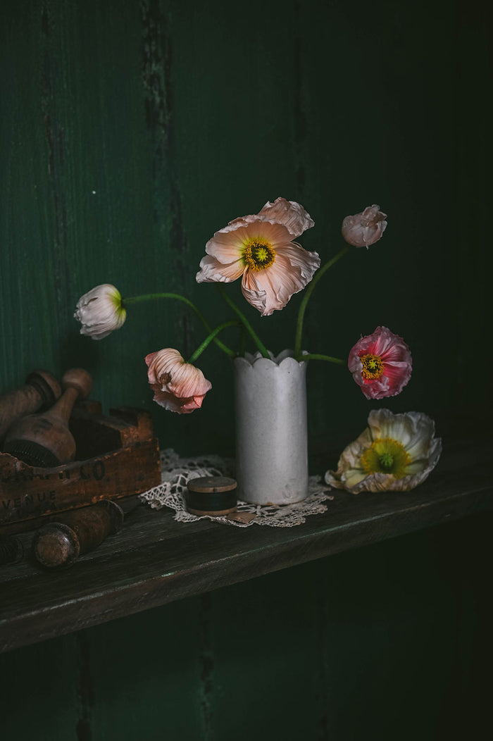 Scallop Ceramic Vase