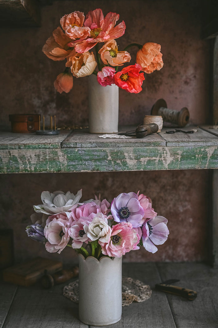 Scallop Ceramic Vase