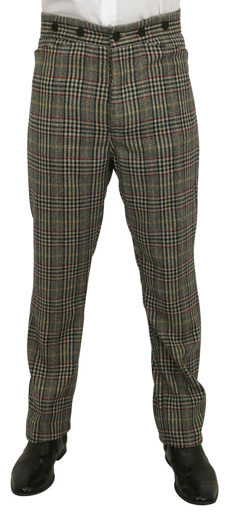 Seafield Trousers - Brown/Black Glen Plaid