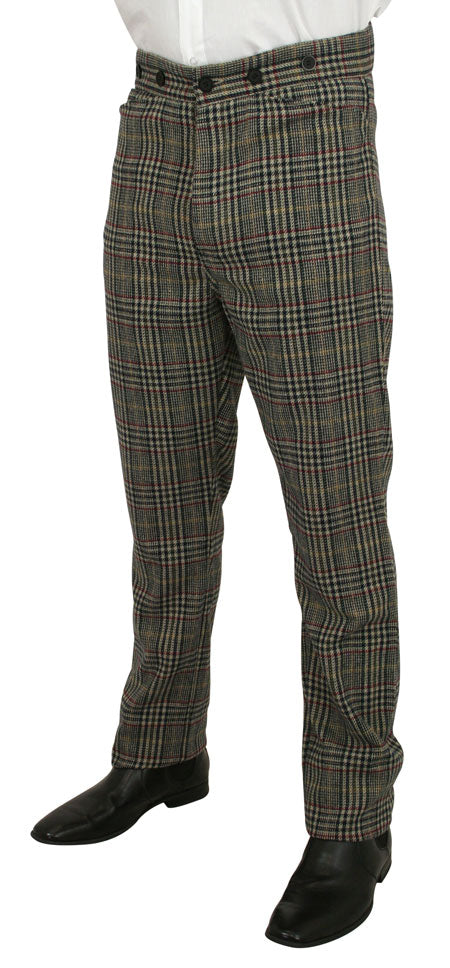 Seafield Trousers - Brown/Black Glen Plaid