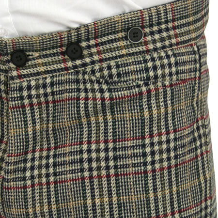 Seafield Trousers - Brown/Black Glen Plaid