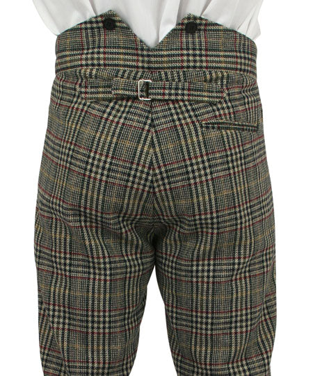 Seafield Trousers - Brown/Black Glen Plaid