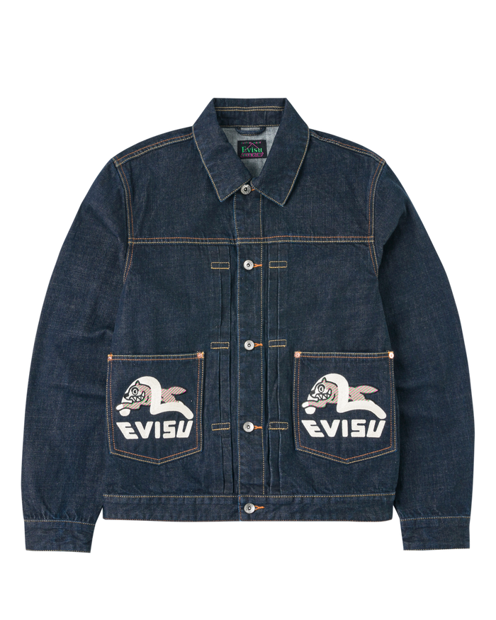 Seagull Print & Emb. Denim Jacket