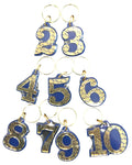 SGRho Double Number Keychain