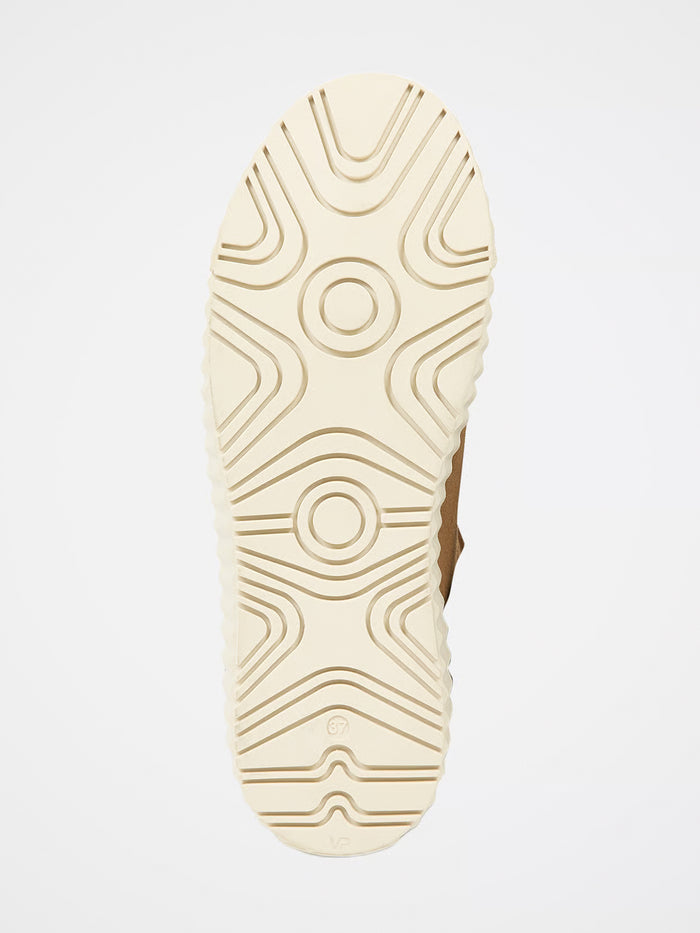 Sheepskin Ribbed Sole High Top Trainers