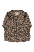 Shirt Brown with Animal Print