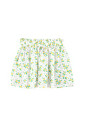 short skirt | ecru w/ yellow flowers allover