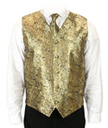 Showman Vest and 2 Ties Set - Gold