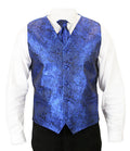 Showman Vest and 2 Ties Set - Royal