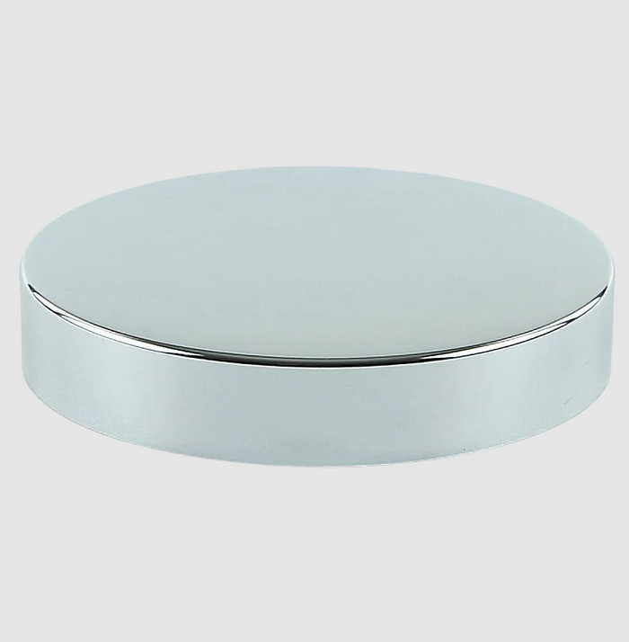 Silver Cap Plastic Jar Lid - Wadded - 89mm - (Full Carton of 432)