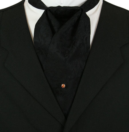 Silver Chain and Bar Tie Tack - Champagne