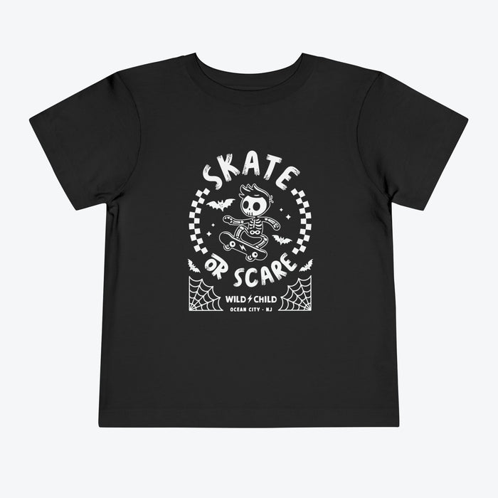 Skate or Scare Halloween Toddler Tee