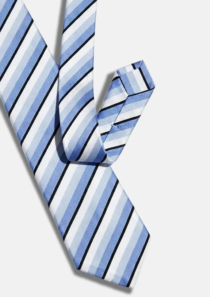 Sky Blue Triple Stripe Tie - SARTORO