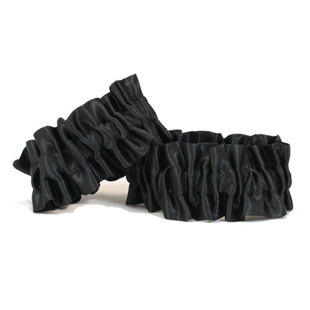 Black Satin Sleeve Garters (One Pair)