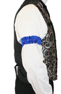 Satin Sleeve Garters - Blue Tahoe (One Pair)