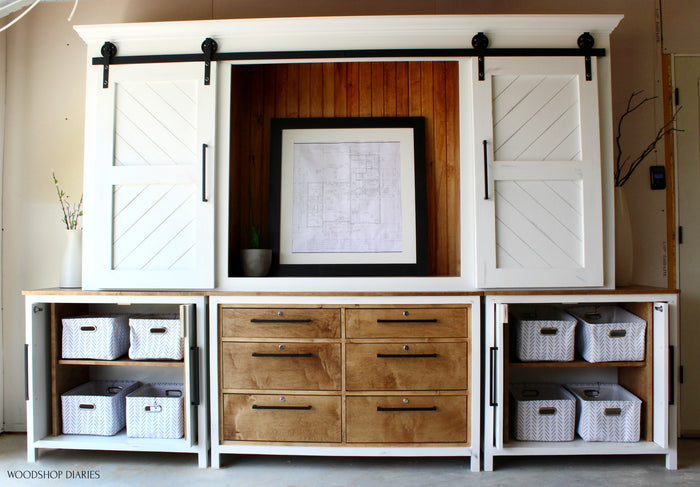 Sliding Door Entertainment Center