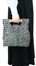 Small Carpetbag - Black Chenille