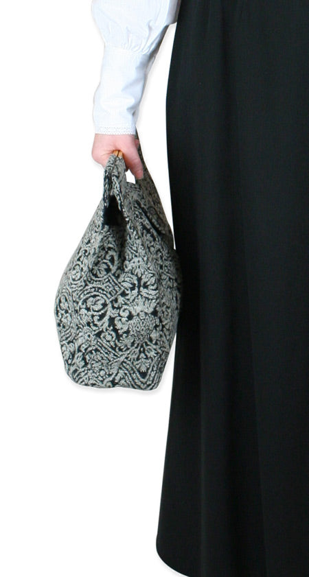 Small Carpetbag - Black Chenille