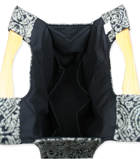Small Carpetbag - Black Chenille
