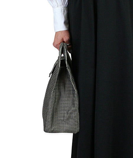Small Carpetbag - Black Tweed