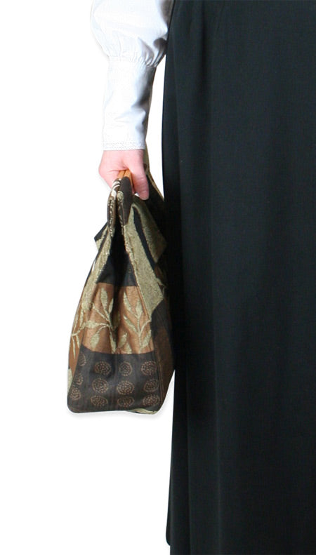 Small Carpetbag - Brown Leaf