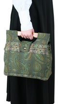 Small Carpetbag - Olive Paisley