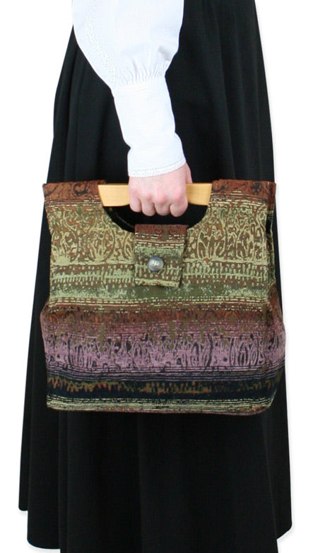 Small Carpetbag - Rust Stripe
