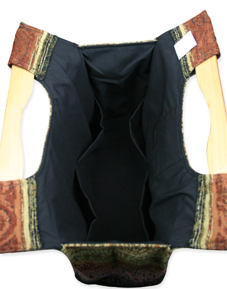 Small Carpetbag - Rust Stripe
