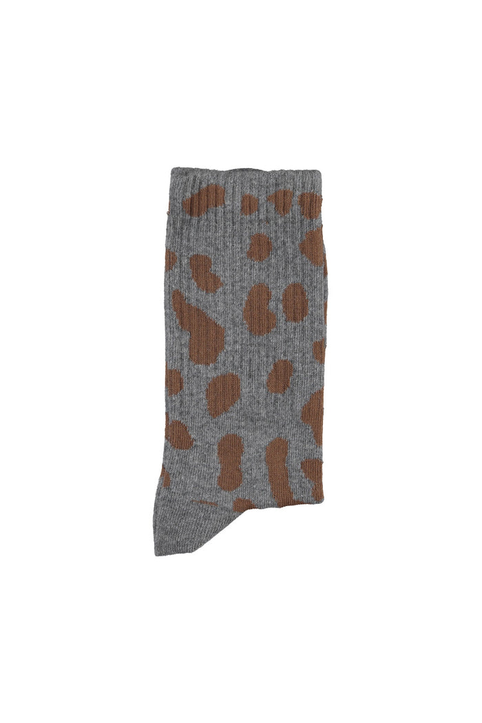 Socks Grey with Animal Print