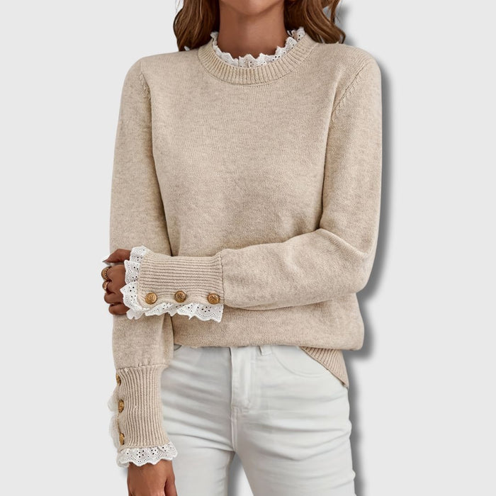 Sofie – Sweater with Lace Details