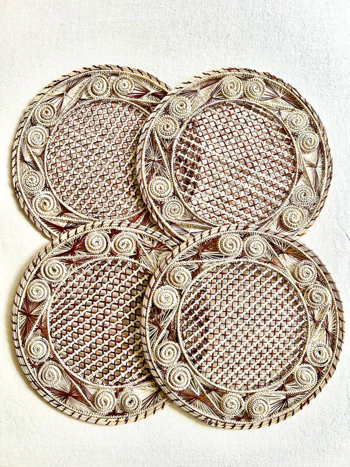 Soleil Charger / Placemat - Chestnut S/4