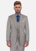 Spanish Grey Checked Astor Suit - SARTORO
