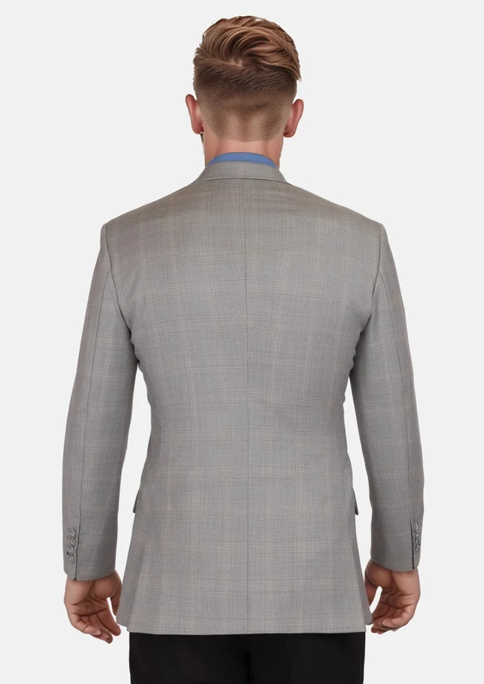 Spanish Grey Checked Astor Suit - SARTORO