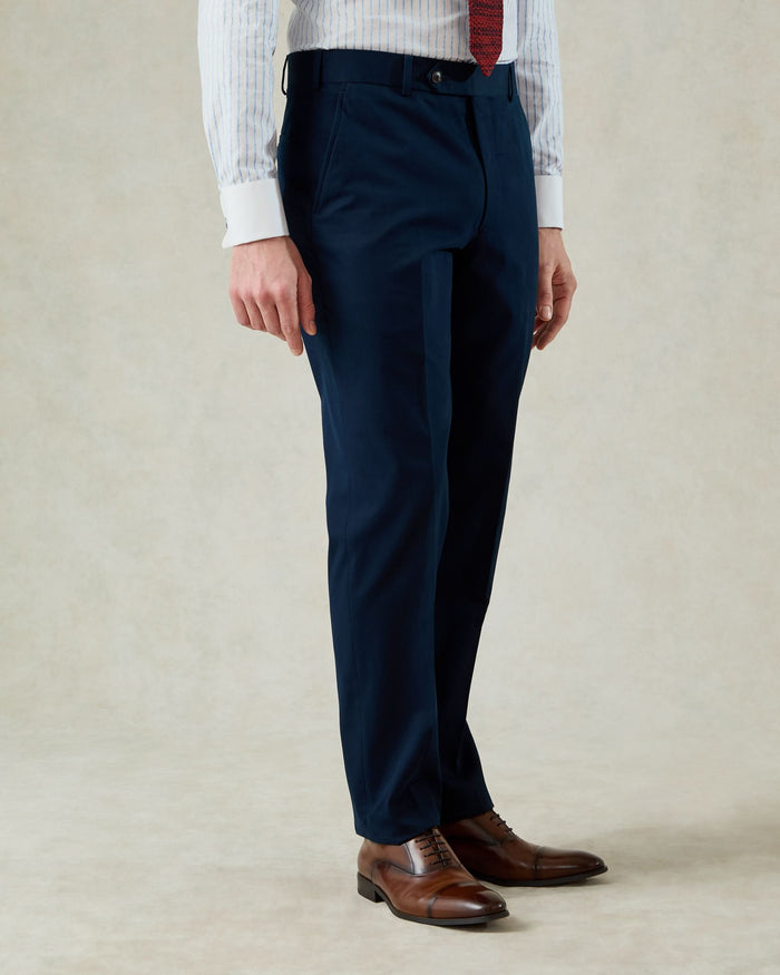 Stanley Cotton & Cashmere Suit Navy