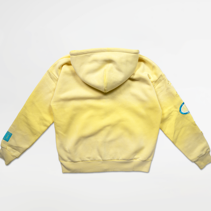 Star Zip Hoodie - Yellow
