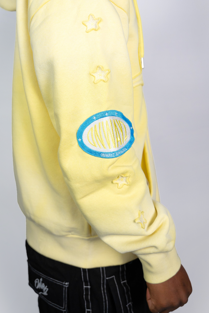 Star Zip Hoodie - Yellow