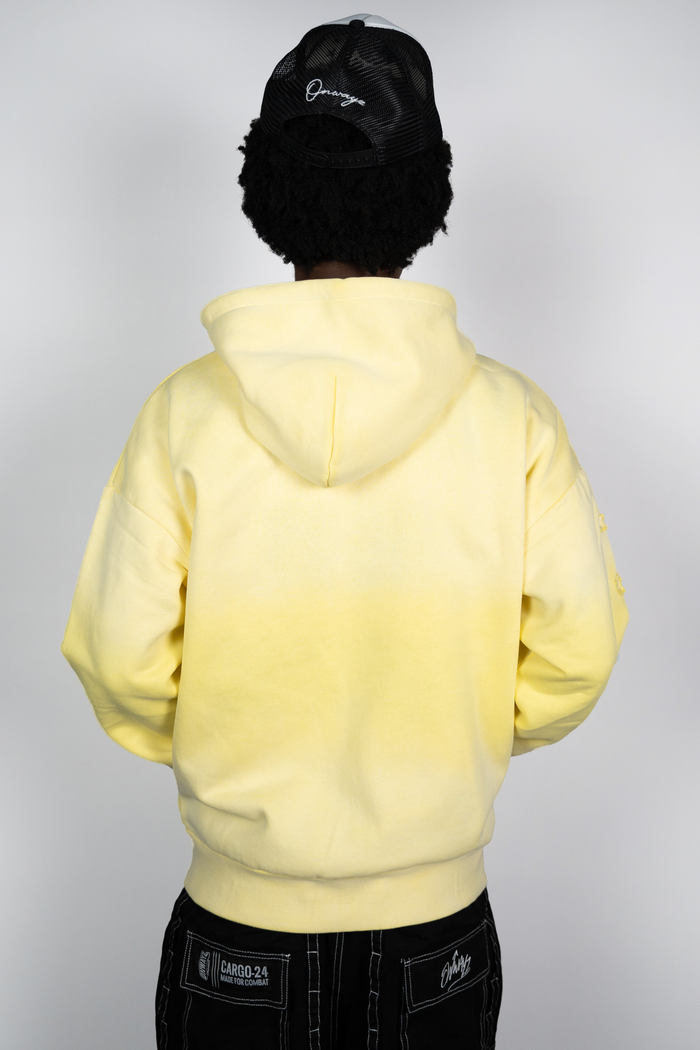 Star Zip Hoodie - Yellow