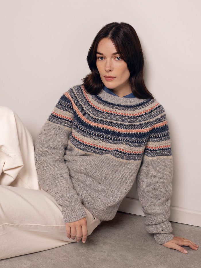 Stitchy Stripe Yoke Jumper