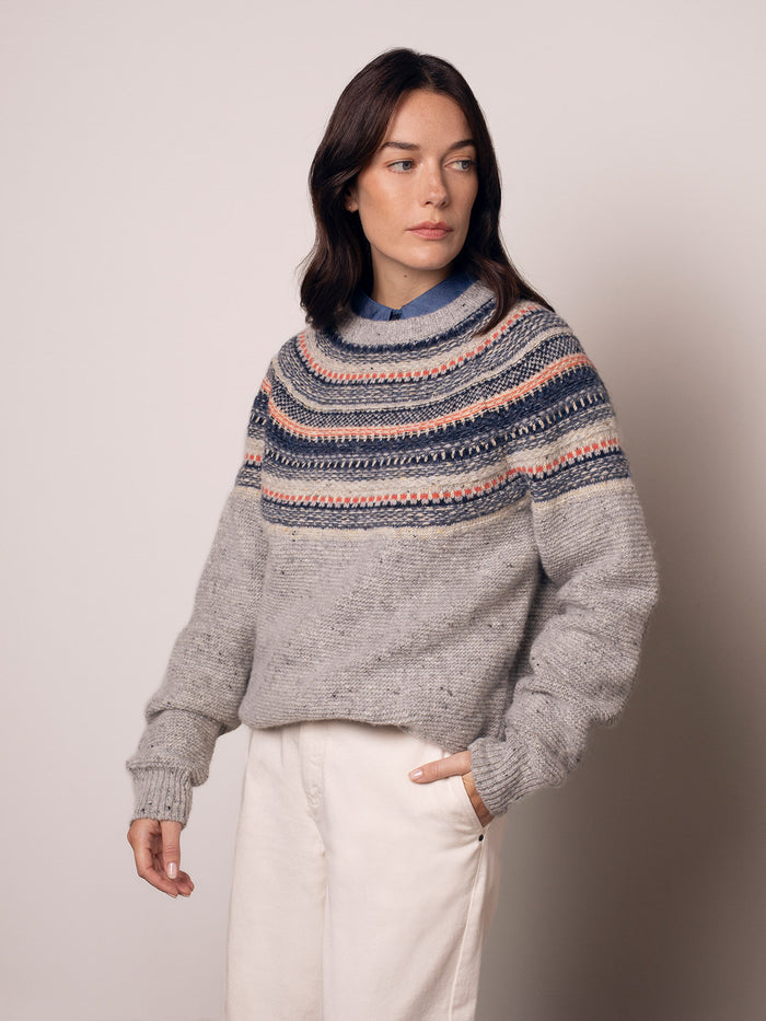 Stitchy Stripe Yoke Jumper