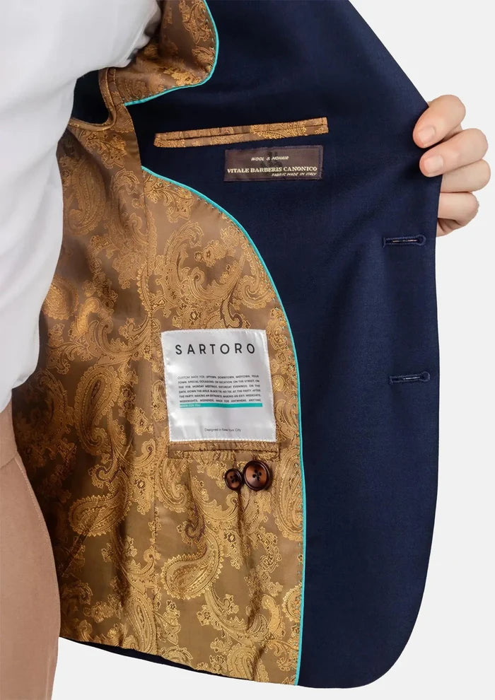 Stratos Blue Mohair Jacket