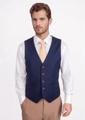 Stratos Blue Mohair Vest - SARTORO