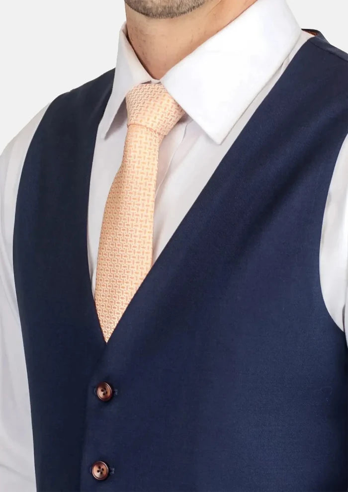 Stratos Blue Mohair Vest - SARTORO