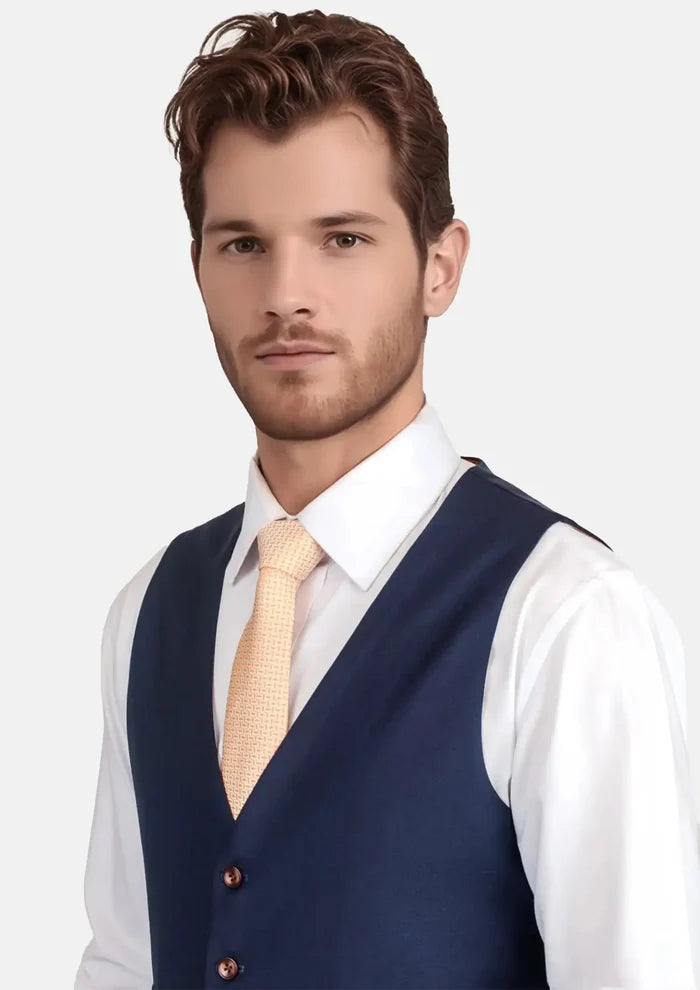 Stratos Blue Mohair Vest