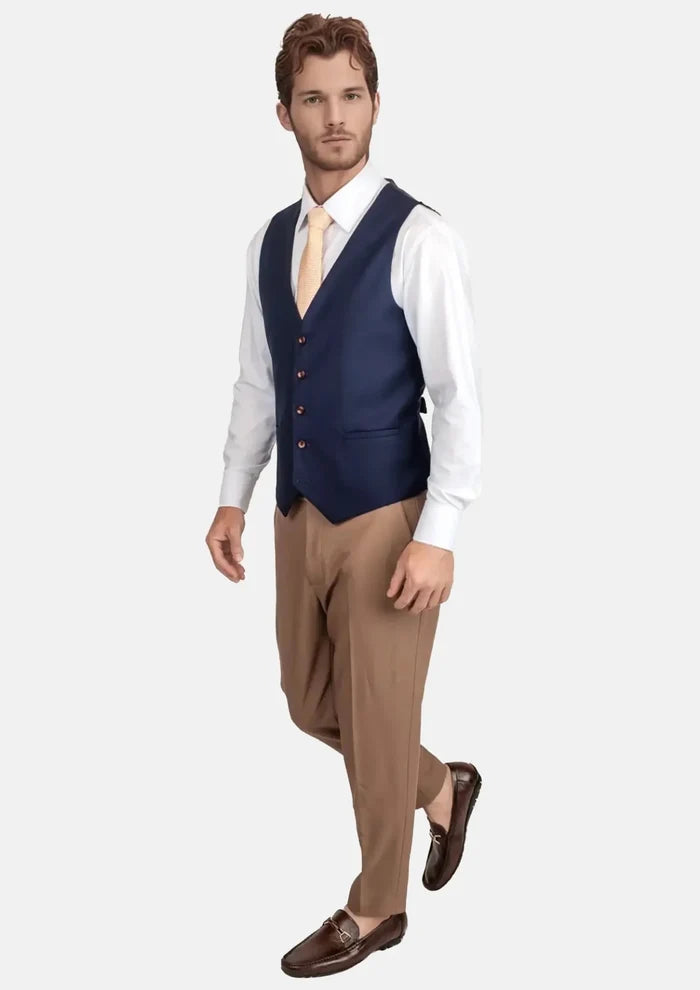 Stratos Blue Mohair Vest - SARTORO
