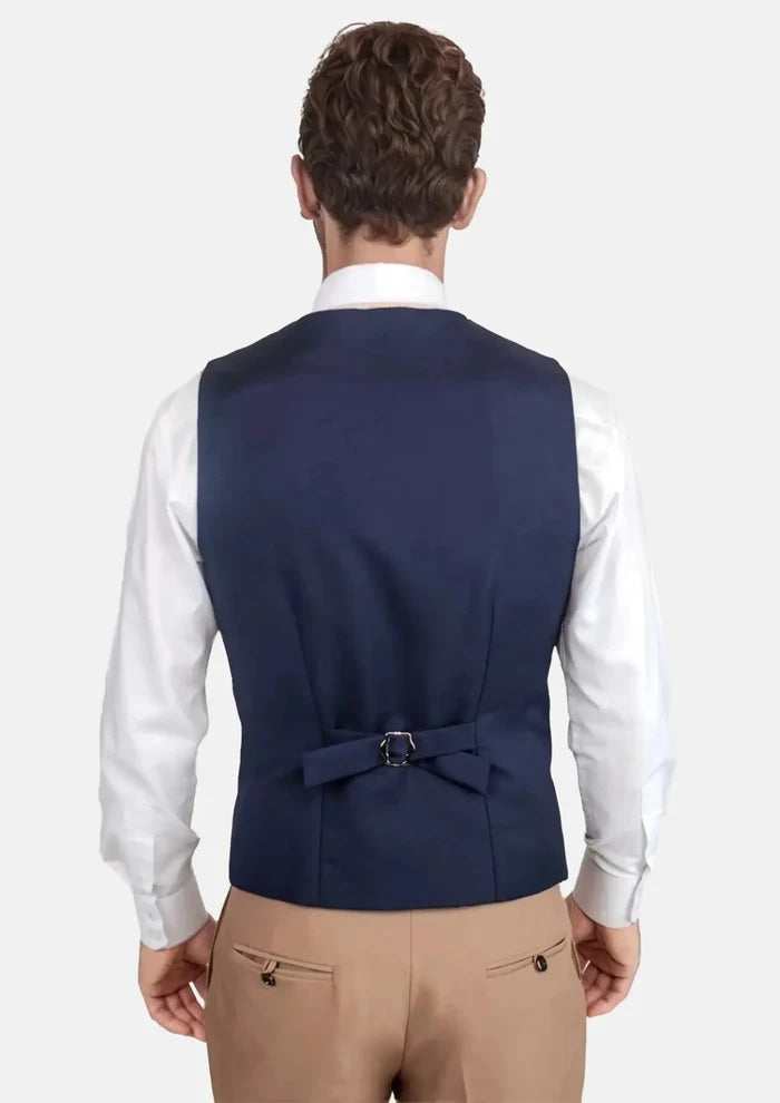 Stratos Blue Mohair Vest - SARTORO