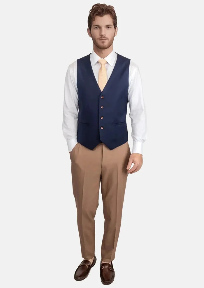 Stratos Blue Mohair Vest - SARTORO