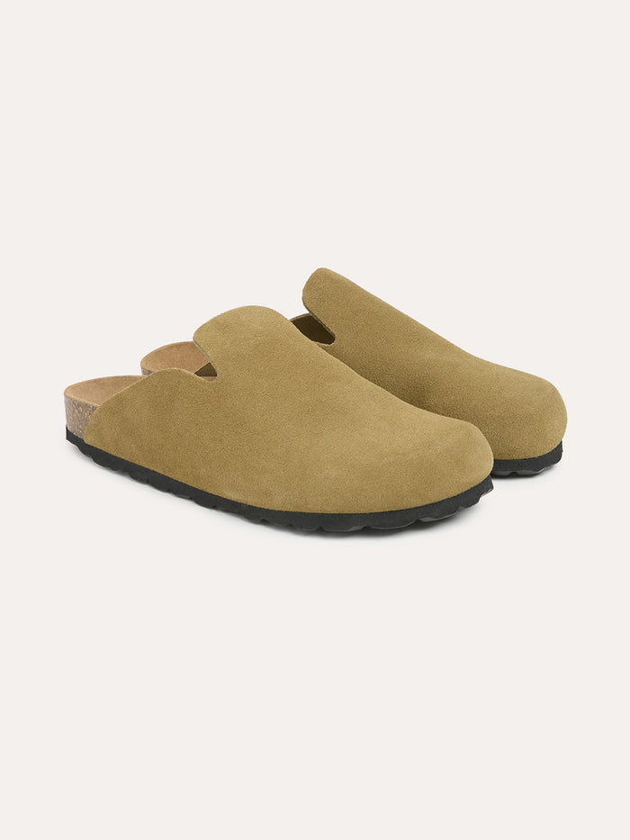 Suede Minimal Clogs